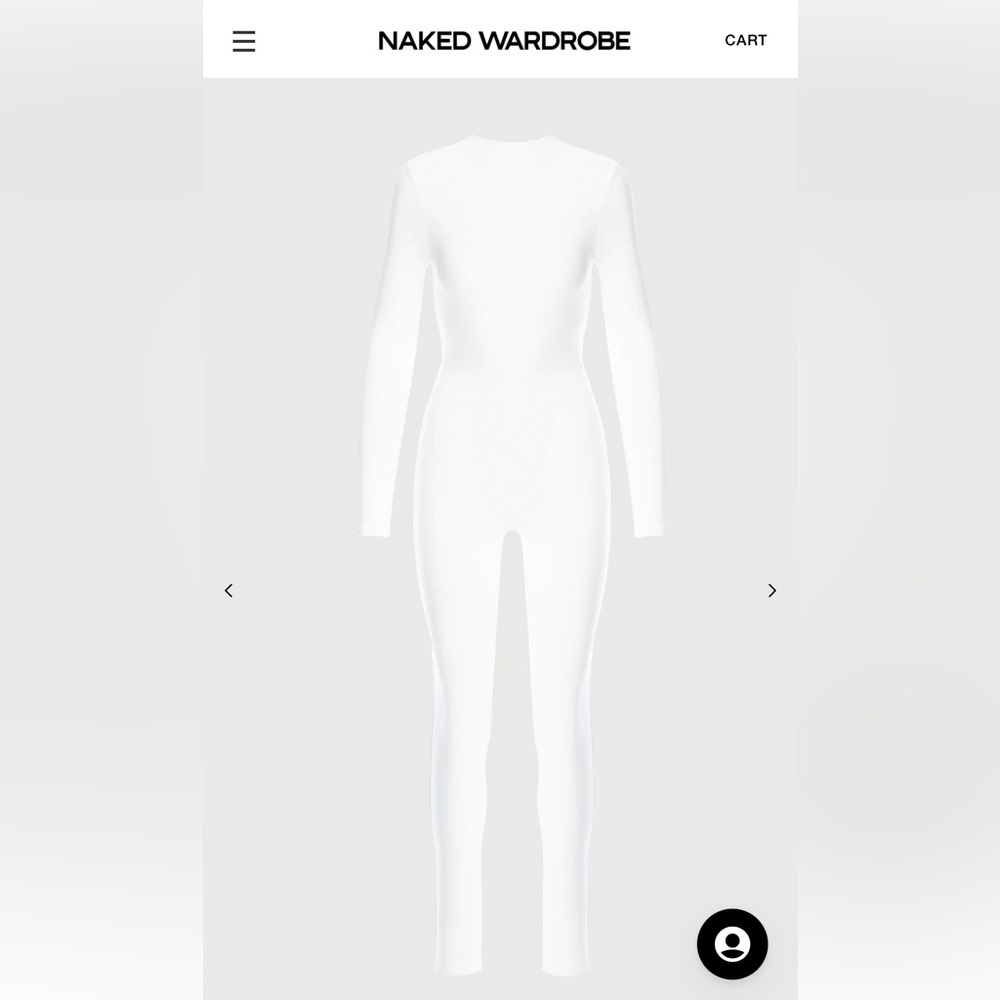 Naked Wardrobe White Jumpsuit